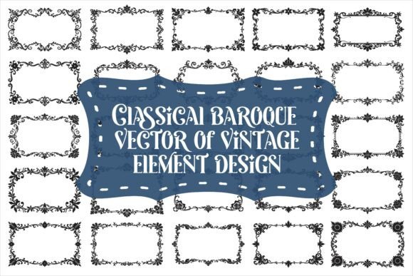 Elegant Baroque Ornament Vector