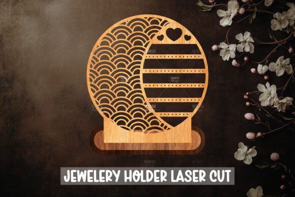Floral Jewellery Holder Laser Cut