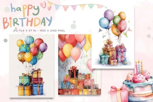 Happy Birthday Card Floral Postcard_46
