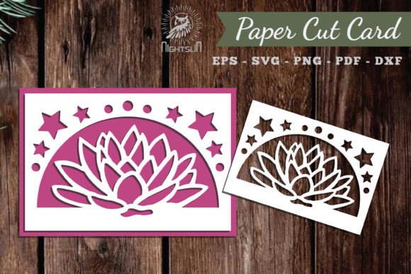 Lotus Papercut Card SVG Review
