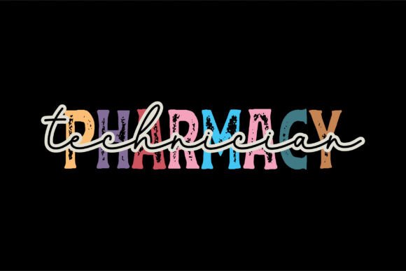 Pharmacy Technician Tshirt, Floral Pharm
