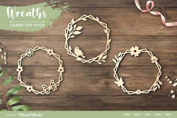 Pretty Wreath Laser Cut Files